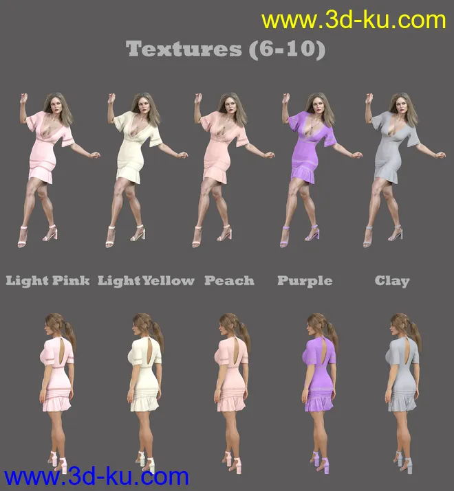 dForce MDSD Rhodes Summer Set Outfit for Genesis 8 Female(s)模型的图片10