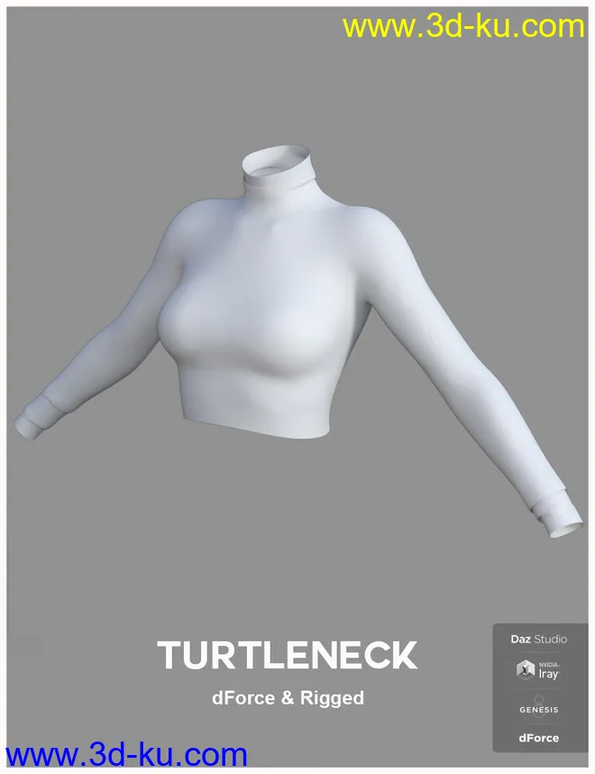 dForce Minimalist Chic Outfit for Genesis 8 Female(s)模型的图片9