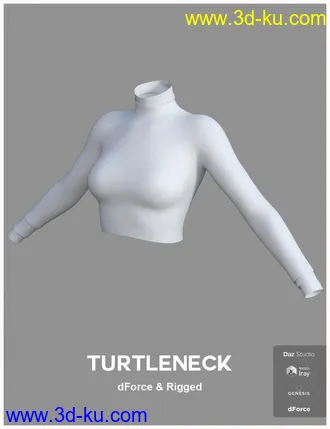 3D打印模型dForce Minimalist Chic Outfit for Genesis 8 Female(s)的图片