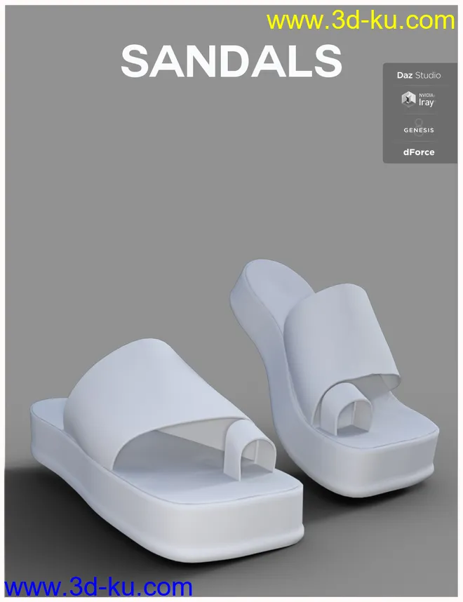 dForce Minimalist Chic Outfit for Genesis 8 Female(s)模型的图片10