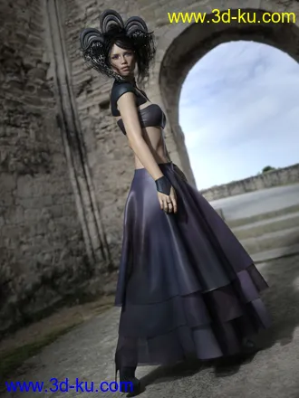 3D打印模型dForce Minute 2 Midnight Outfit for Genesis 8 Female(s)的图片