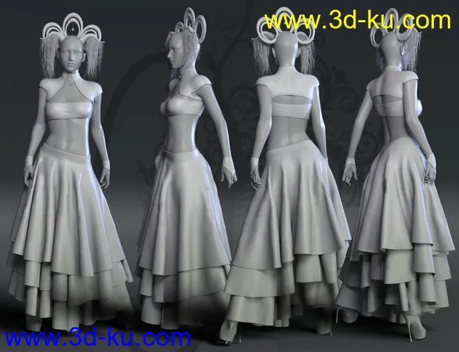 dForce Minute 2 Midnight Outfit for Genesis 8 Female(s)模型的图片6