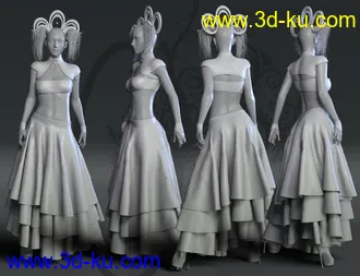 3D打印模型dForce Minute 2 Midnight Outfit for Genesis 8 Female(s)的图片