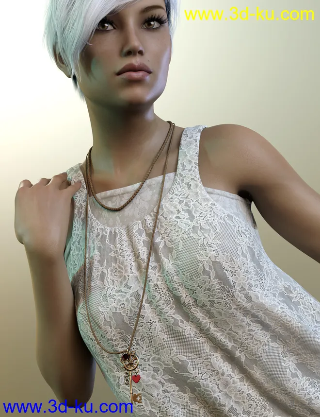 dForce Necklace Merchant Resource模型的图片4