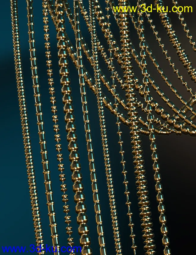 dForce Necklace Merchant Resource模型的图片6