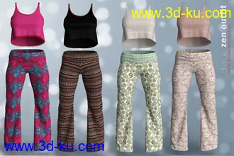 3D打印模型dForce P3D Zen Outfit for Genesis 8 Female的图片