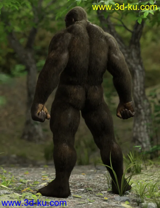 dForce Sasquatch for Genesis 8 Male模型的图片3