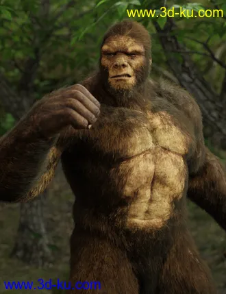 3D打印模型dForce Sasquatch for Genesis 8 Male的图片