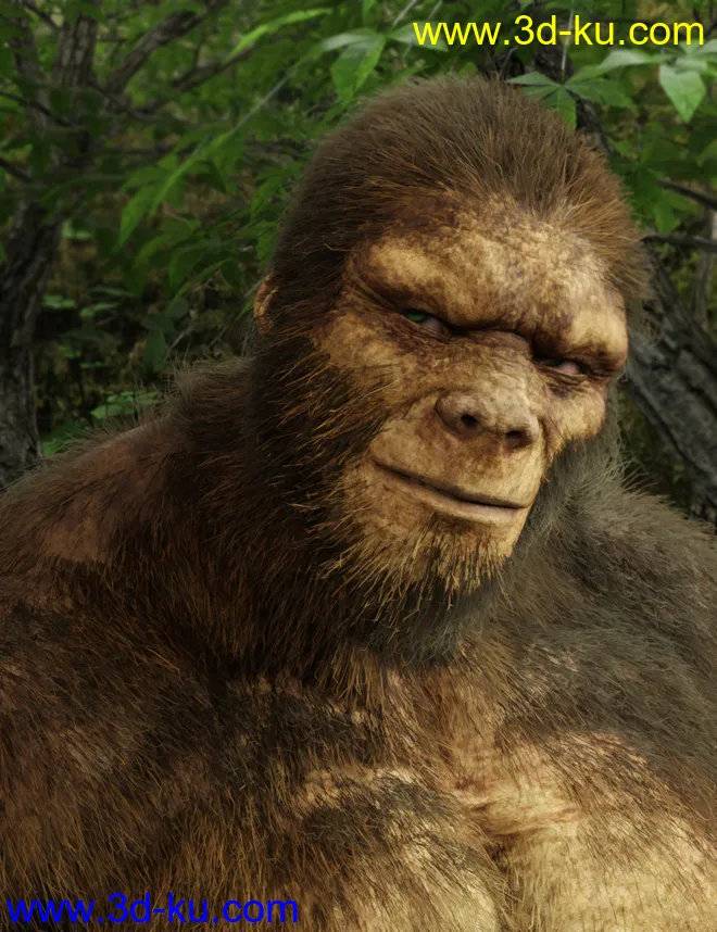 dForce Sasquatch for Genesis 8 Male模型的图片7