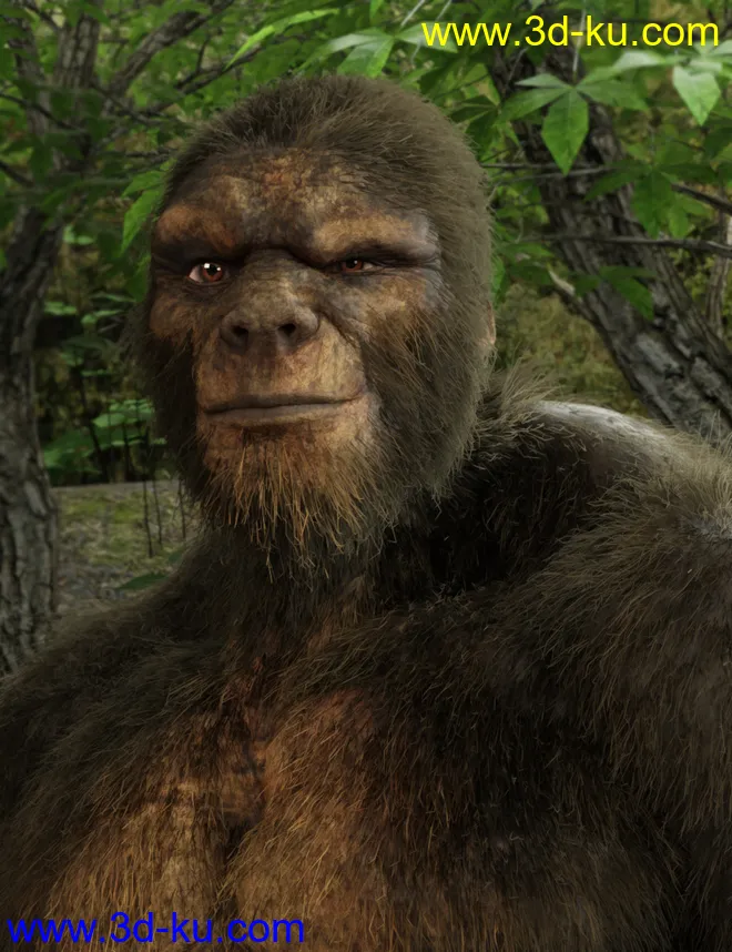 dForce Sasquatch for Genesis 8 Male模型的图片8