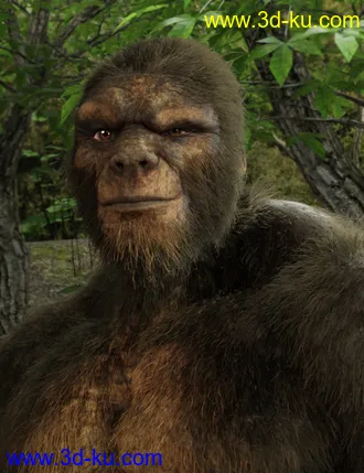3D打印模型dForce Sasquatch for Genesis 8 Male的图片