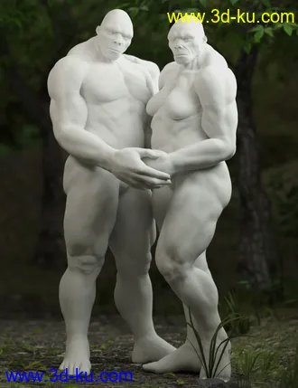 3D打印模型dForce Sasquatch for Genesis 8 Male的图片