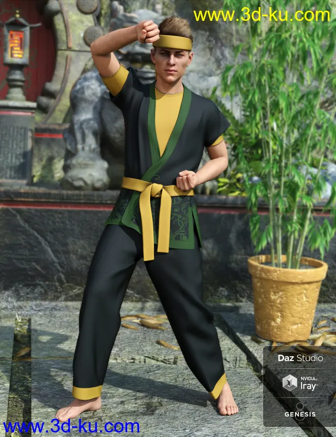 dForce Showdown Outfit Textures模型的图片5