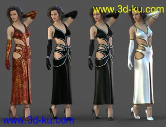 3D打印模型dForce Starlet Dress for Genesis 8 Female(s)的图片