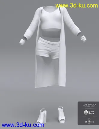 3D打印模型dForce Sunny Days Outfit for Genesis 8 Female(s)的图片