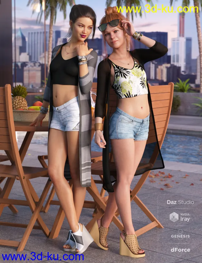dForce Sunny Days Textures模型的图片1