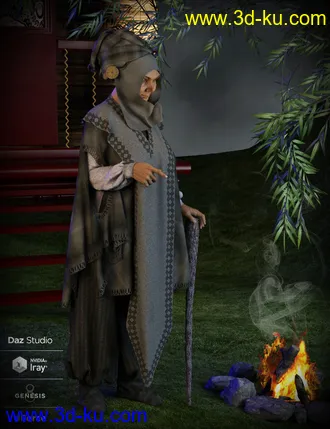 3D打印模型dForce The Storyteller Outfit的图片