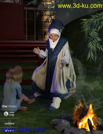 3D打印模型dForce The Storyteller Outfit的图片