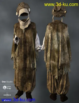 3D打印模型dForce The Storyteller Outfit的图片