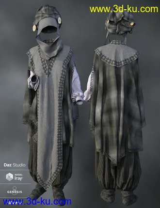 3D打印模型dForce The Storyteller Outfit的图片