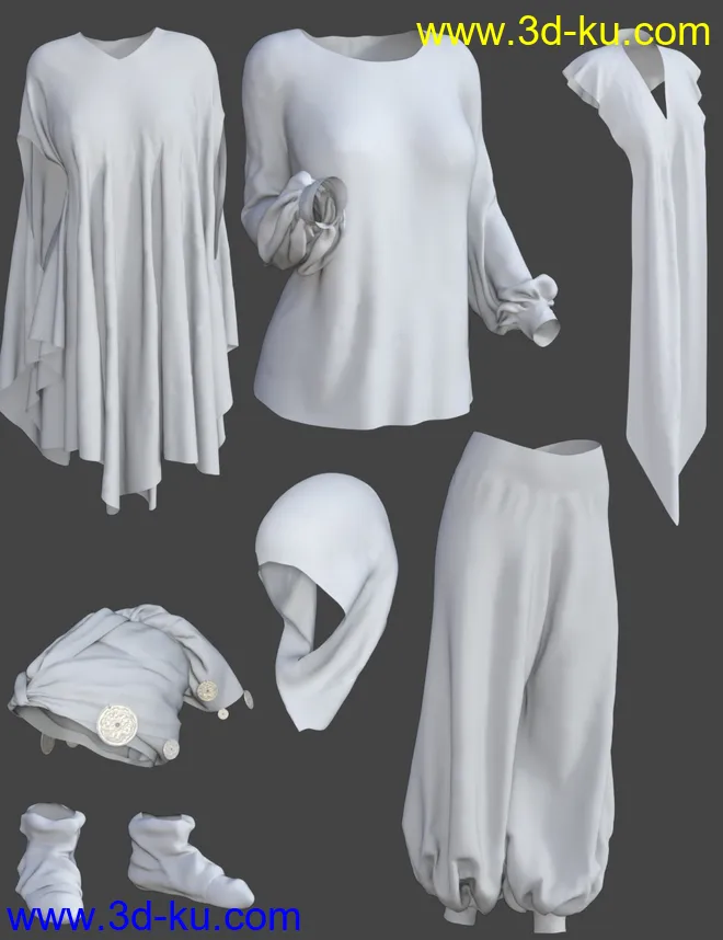 dForce The Storyteller Outfit模型的图片9