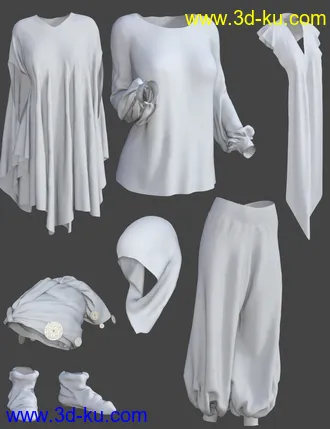 3D打印模型dForce The Storyteller Outfit的图片