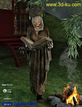 3D打印模型dForce The Storyteller Outfit的图片