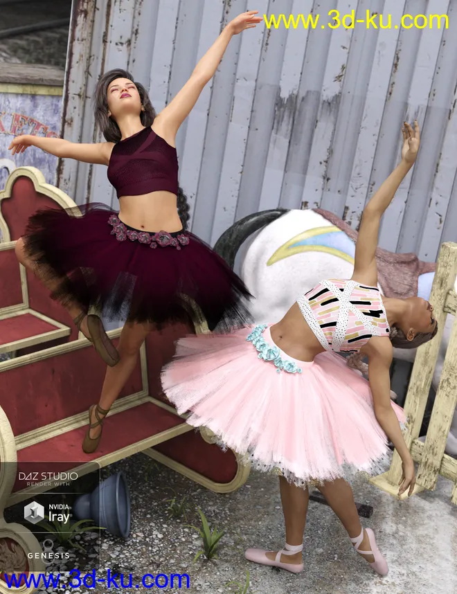 dForce Urban Ballerina Textures模型的图片1