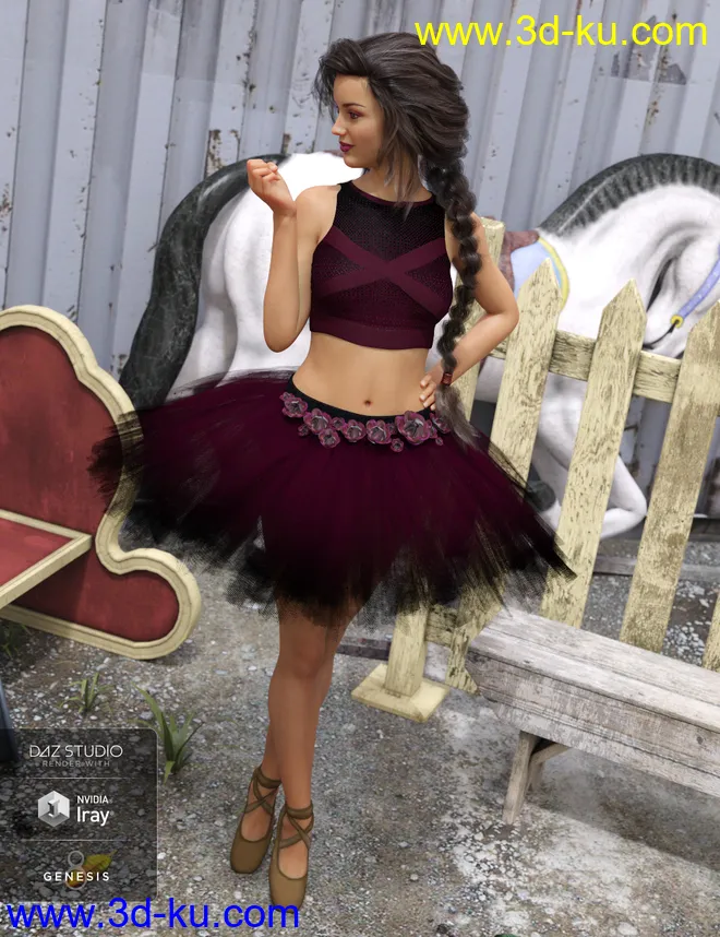 dForce Urban Ballerina Textures模型的图片5
