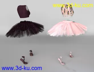 3D打印模型dForce Urban Ballerina Textures的图片