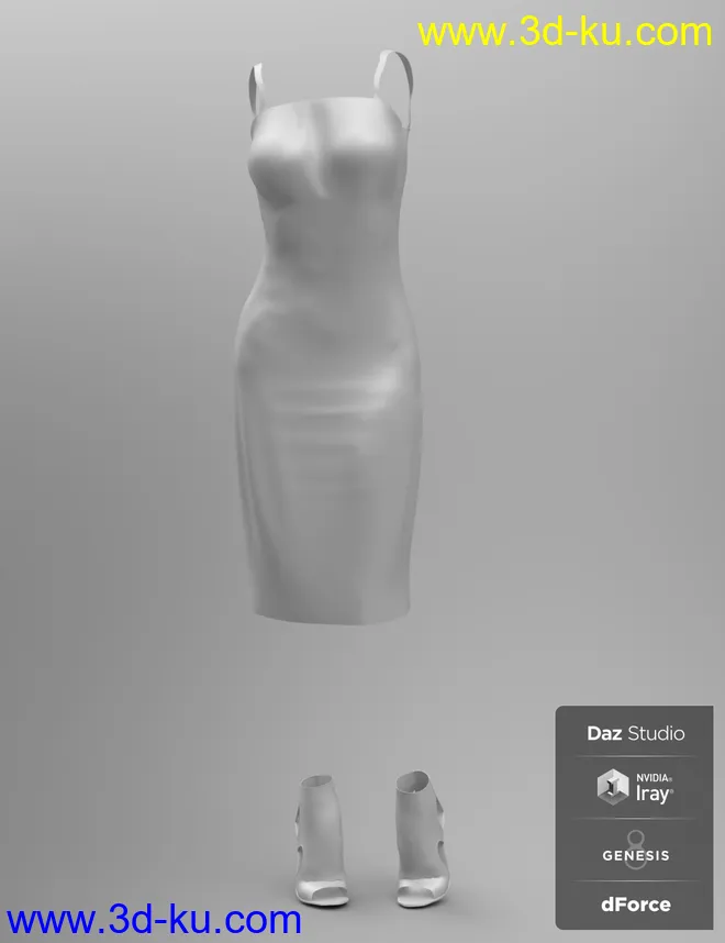dForce Vegas Party Outfit for Genesis 8 Female(s)模型的图片2