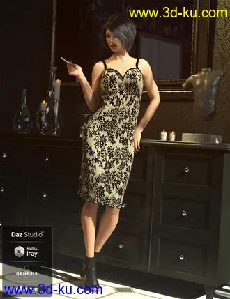 3D打印模型dForce Vegas Party Outfit for Genesis 8 Female(s)的图片