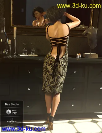 3D打印模型dForce Vegas Party Outfit for Genesis 8 Female(s)的图片