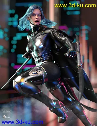 3D打印模型dForce Void Suit-X Outfit and Weapons for Genesis 8 Female(s)的图片