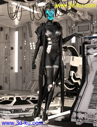 3D打印模型dForce Void Suit-X Outfit and Weapons for Genesis 8 Female(s)的图片