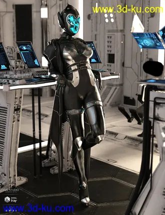 3D打印模型dForce Void Suit-X Outfit and Weapons for Genesis 8 Female(s)的图片