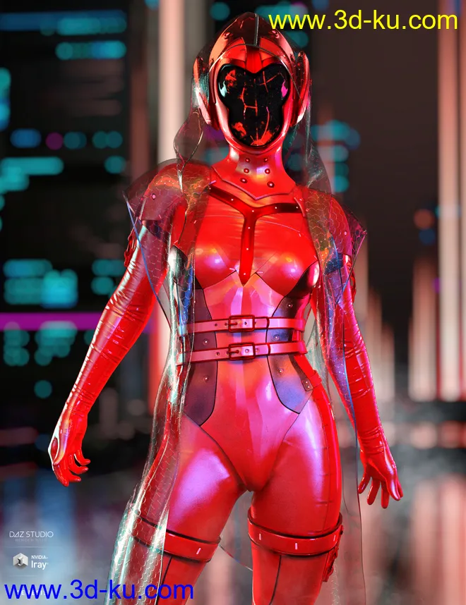 dForce Void Suit-X Outfit Iray Texture Set模型的图片4
