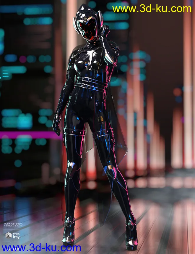 dForce Void Suit-X Outfit Iray Texture Set模型的图片5