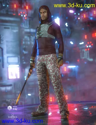 3D打印模型dForce Wanderer Outfit Textures的图片