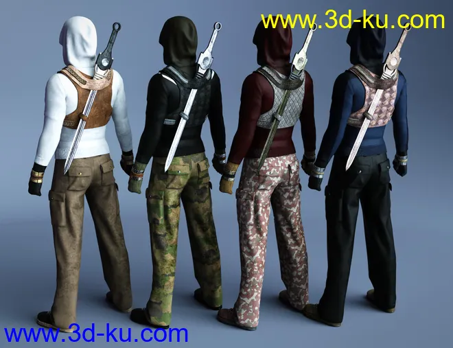 dForce Wanderer Outfit Textures模型的图片7