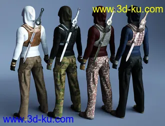 3D打印模型dForce Wanderer Outfit Textures的图片