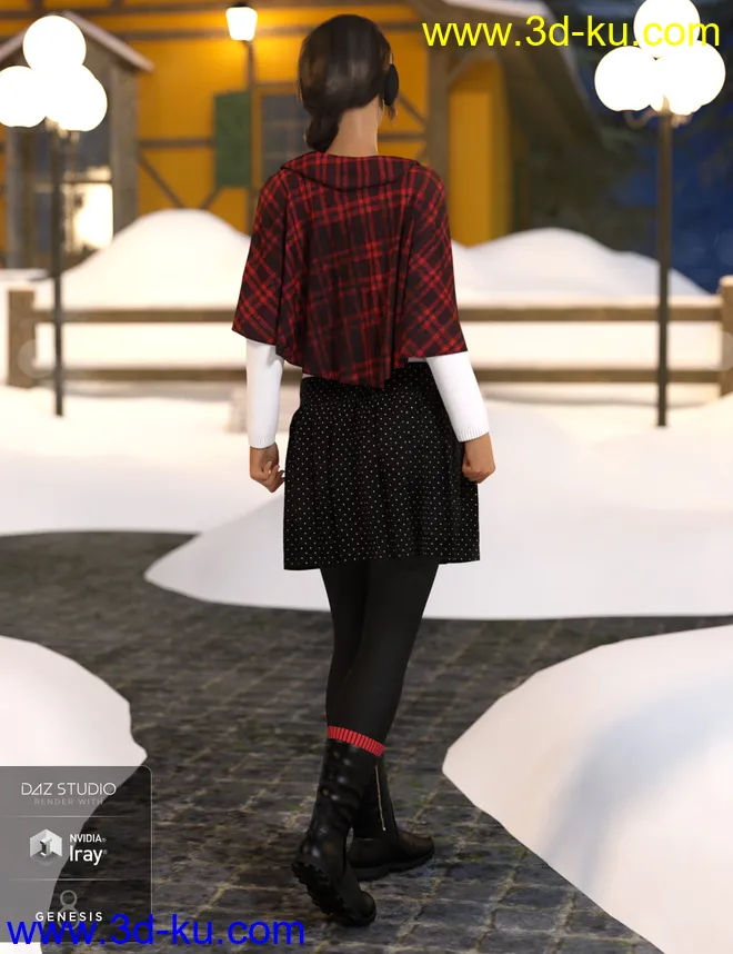 dForce Wonderland Outfit for Genesis 8 Female(s)模型的图片1