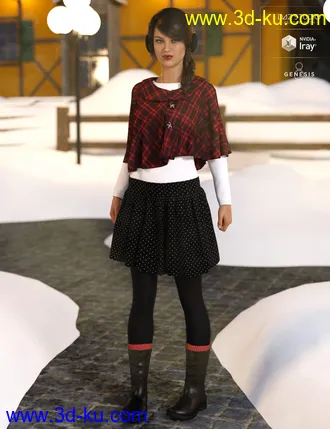 3D打印模型dForce Wonderland Outfit for Genesis 8 Female(s)的图片