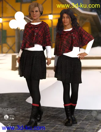 3D打印模型dForce Wonderland Outfit for Genesis 8 Female(s)的图片