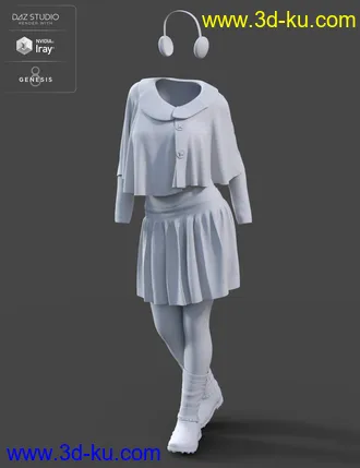 3D打印模型dForce Wonderland Outfit for Genesis 8 Female(s)的图片