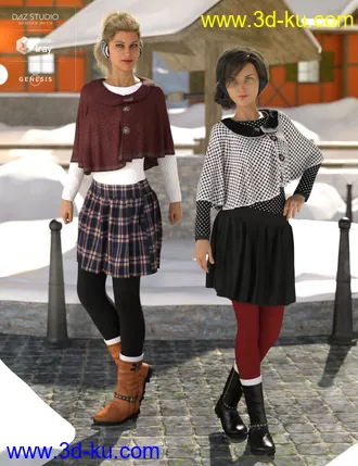 3D打印模型dForce Wonderland Outfit Textures的图片