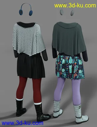 3D打印模型dForce Wonderland Outfit Textures的图片