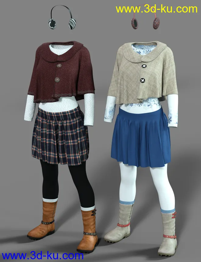 dForce Wonderland Outfit Textures模型的图片4