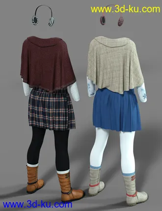 3D打印模型dForce Wonderland Outfit Textures的图片