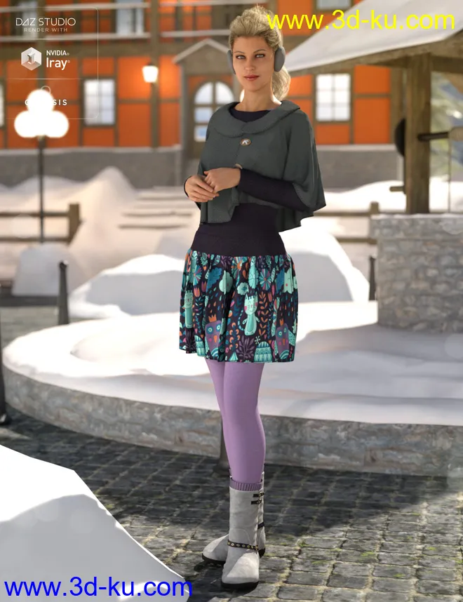 dForce Wonderland Outfit Textures模型的图片6